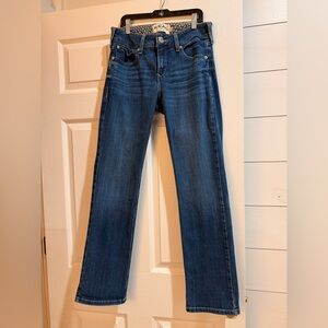 Ariat Women's Perfect Rise Straight Leg Jeans in Deep Blue - 29S